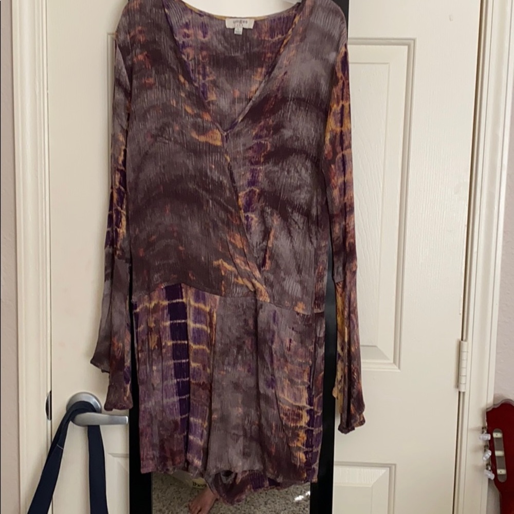 Umgee Ribbed Tie Dye Romper